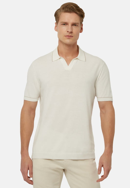  CRÊPE - Poloshirt - White