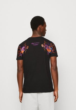 Alpha Industries LIGHTNING - T-Shirt Print - Black Orange
