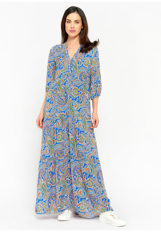 LOLALIZA WITH PAISLEY PRINT - Maxikleid - Blue