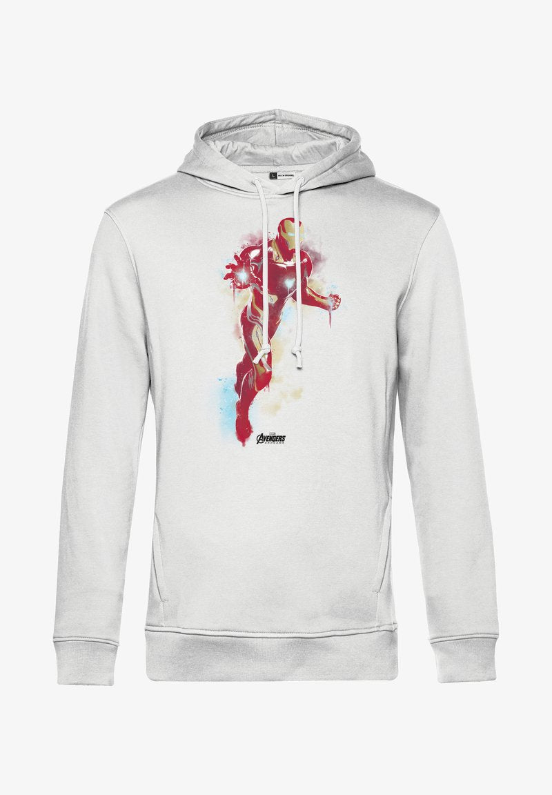 Henry Tiger AVENGERS: ENDGAME IRONMAN PAINT - Kapuzenpullover - White