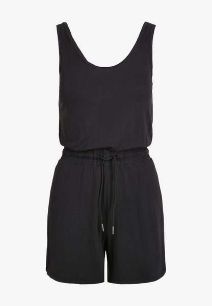 URBAN CLASSICS LADIES SHORT SLEEVELESS MODAL JUMPSUIT - Jumpsuit - Black