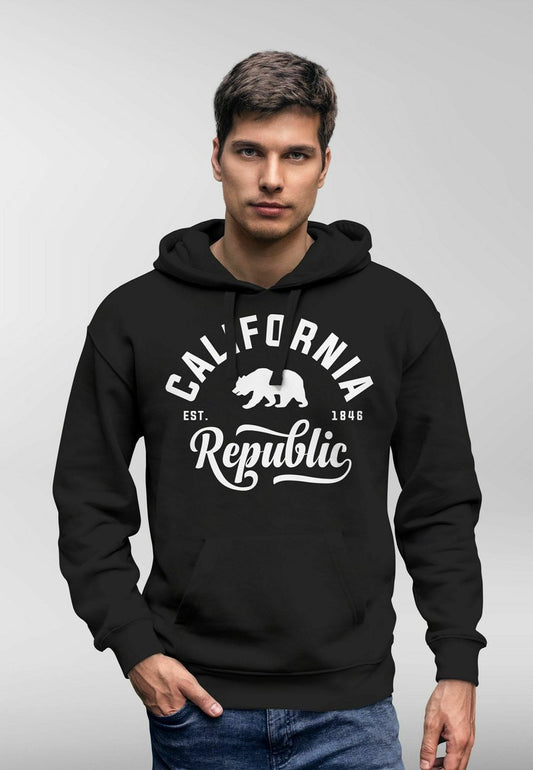  CALIFORNIA REPUBLIC NEVERL - Kapuzenpullover - Schwarz