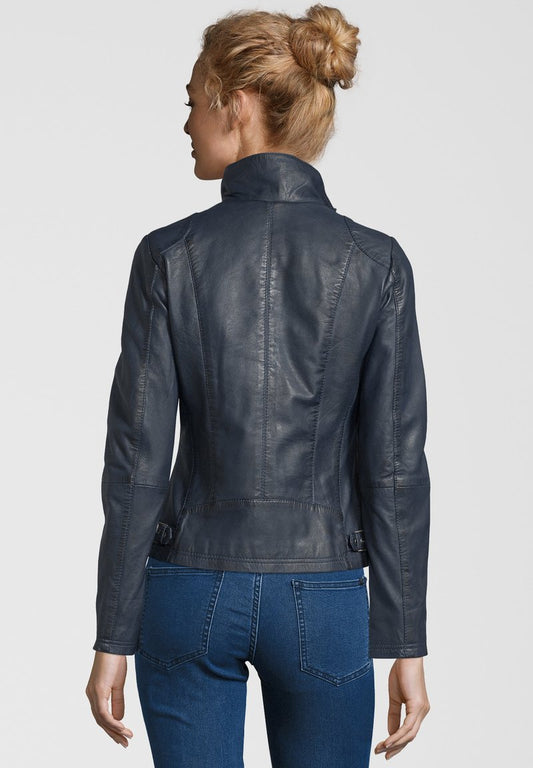  LEA - Lederjacke - Navy