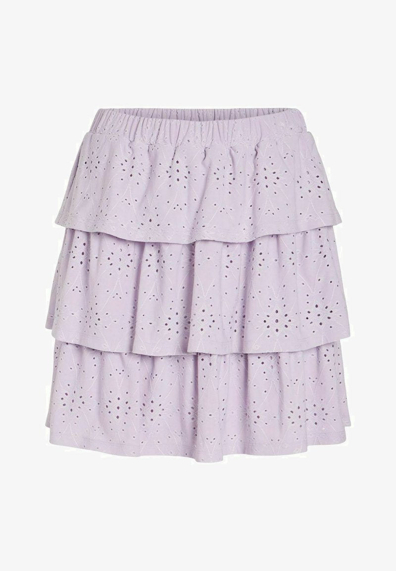 Vila VIKAWA HW SHORT - A-Linien-Rock - Pastel Lilac