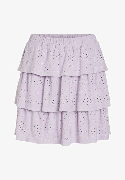 Vila VIKAWA HW SHORT - A-Linien-Rock - Pastel Lilac