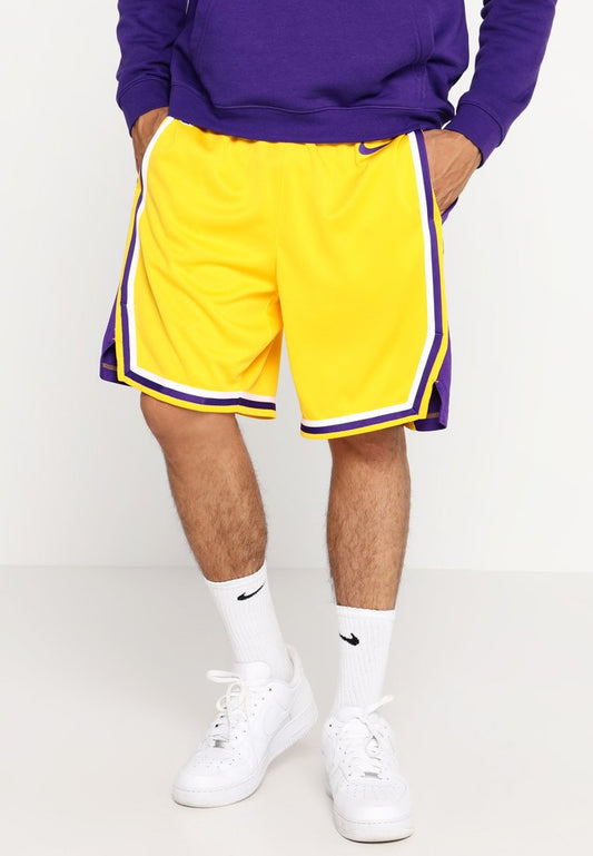 Nike Performance LA LAKERS NBA SWINGMAN SHORT - Kurze Sporthose - Amarillo/field Purple/white