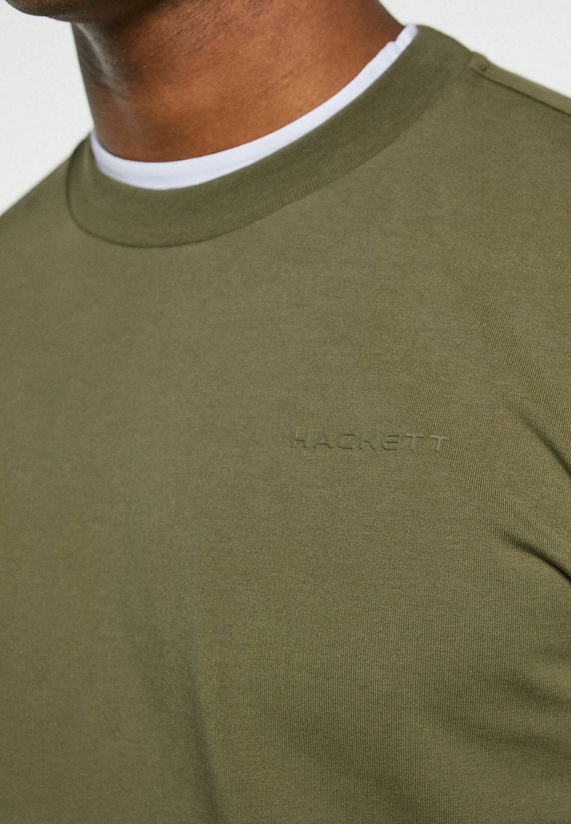 Hackett London ESSENTIAL CREW - Sweatshirt - Dusty Olive