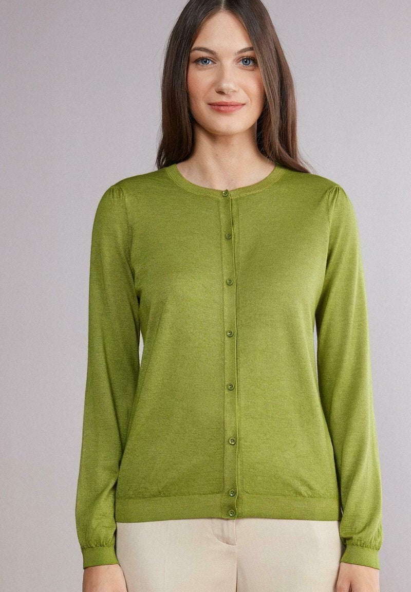  ULTRAFINE - Strickjacke - Verde Oliva Tc