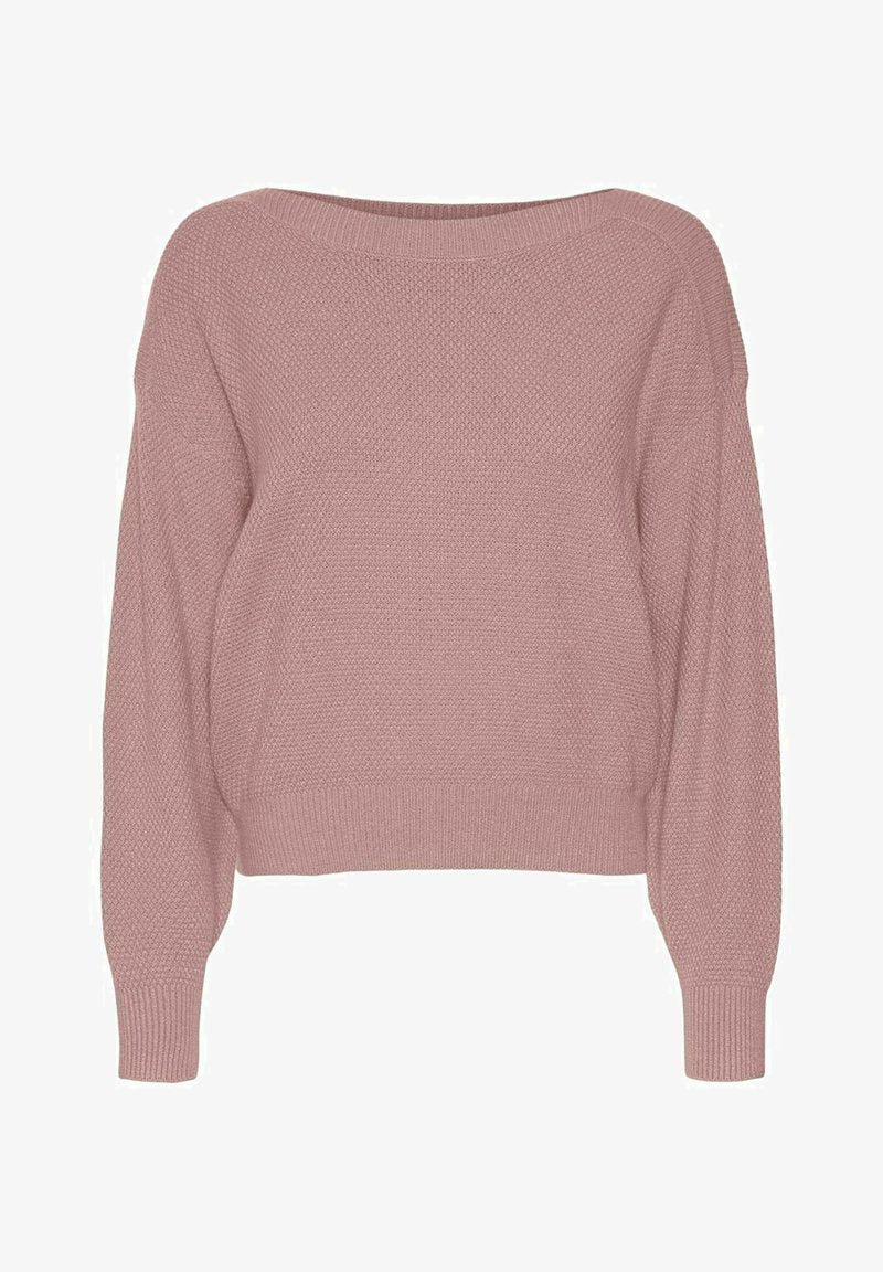 Vero Moda U-BOOT-AUSSCHNITT - Strickpullover - Woodrose