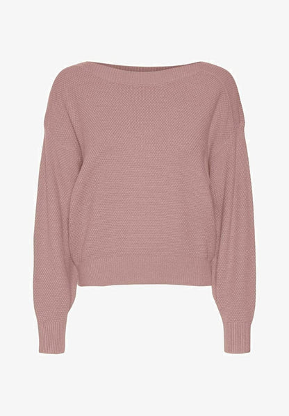 Vero Moda U-BOOT-AUSSCHNITT - Strickpullover - Woodrose