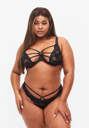  G-STRING MIT SPITZE - String - Black
