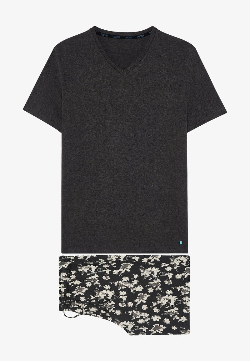 Hom TAMBO - Nachtwäsche Set - Black Print