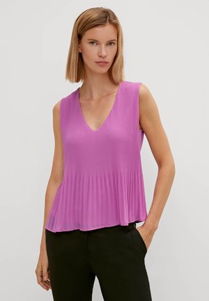 Comma Bluse - Purple Aop