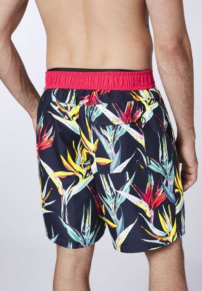 Chiemsee Badeshorts - Dark Blue Yellow