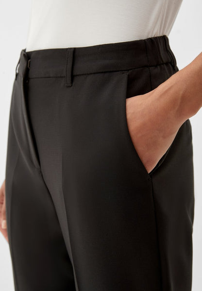 S.Oliver BLACK LABEL ELEGANTE 7/8 - Stoffhose - True Black