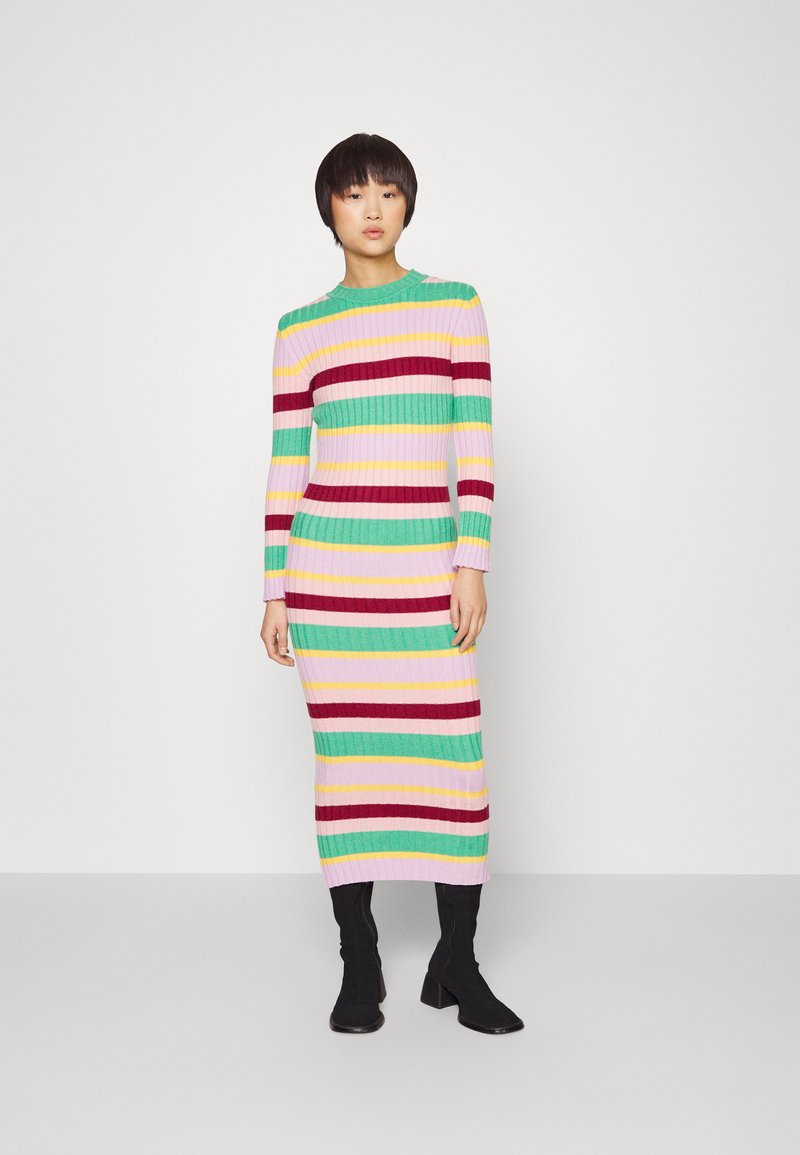  YASPEREGRINE DRESS - Strickkleid - Jelly Bean Multicolor