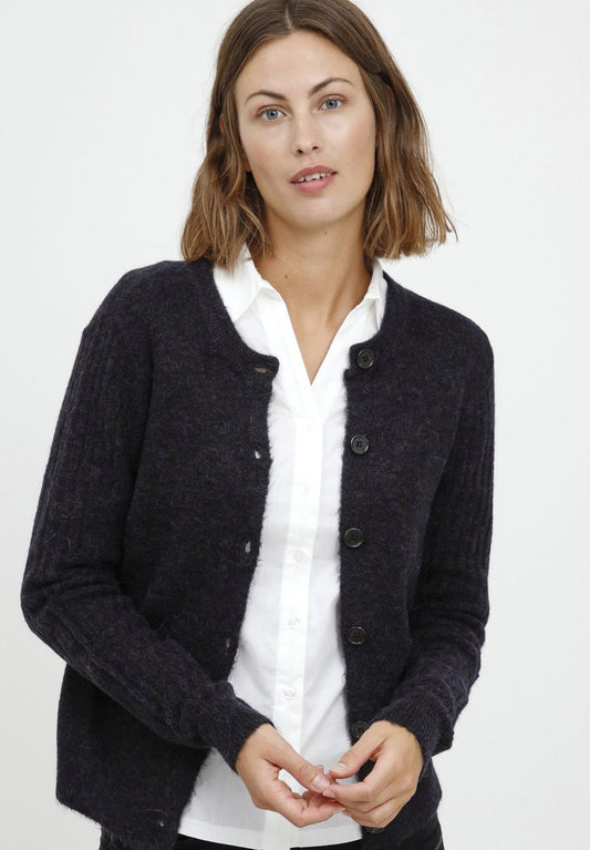 Fransa FRCESANDY 6 CARDIGAN - Strickjacke - Black