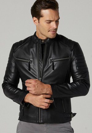  Lederjacke - Black