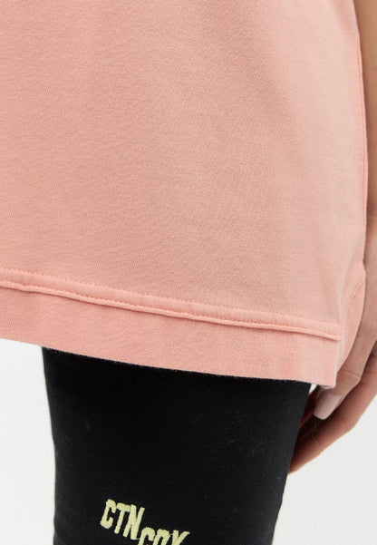  DERYA - T-Shirt Basic - Coral