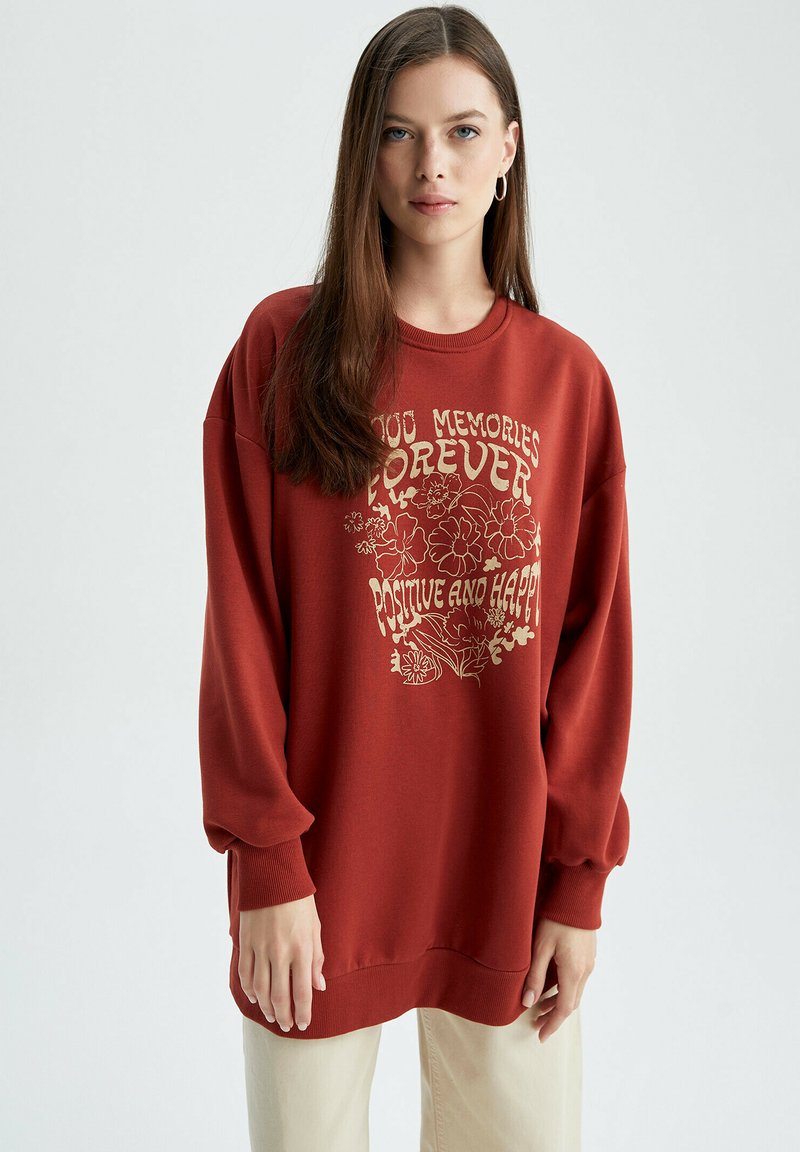 DeFacto RELAX FIT - Sweatshirt - Orange