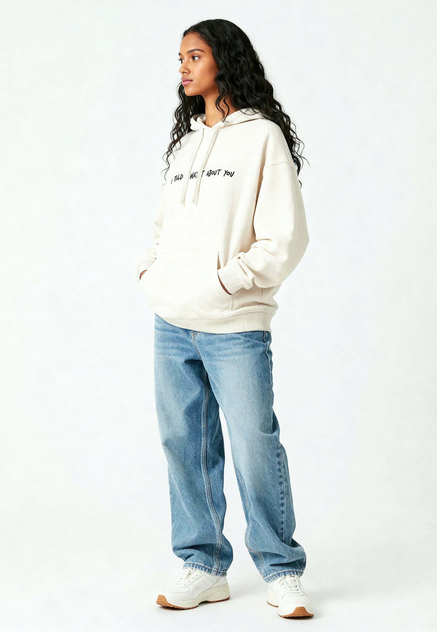  I TOLD CHATGPT ABOUT YOU EMBROIDERY - Hoodie - Off White