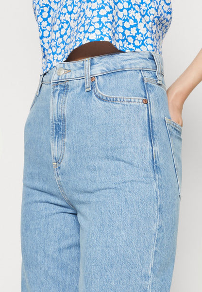 Marc O'Polo DENIM TROUSERS SUPER HIGH WAIST LOOSE LEG EXTENDED FULL LENGTH - Jeans Relaxed Fit - Multi/light Vintage Cobalt Blu
