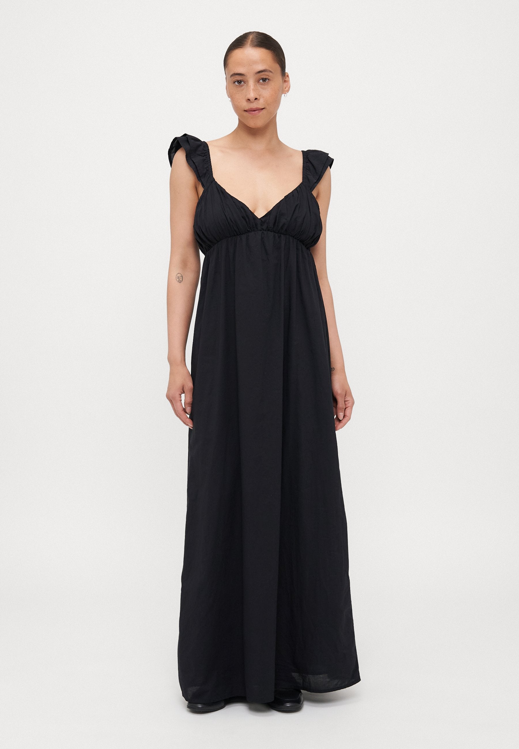 ONLY Petite ONLALLIE CAPSLEEVE DRESS - Maxi Dress - Black