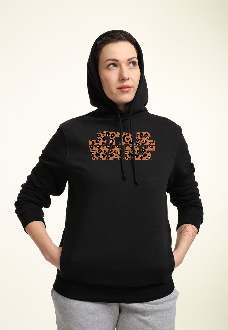 Henry Tiger STAR WARS: CLASSIC STAR WARS LOGO CHEETAH FILL - Kapuzenpullover - Black