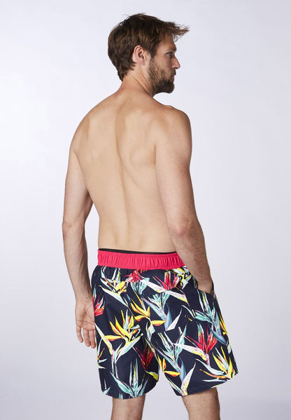 Chiemsee Badeshorts - Dark Blue Yellow