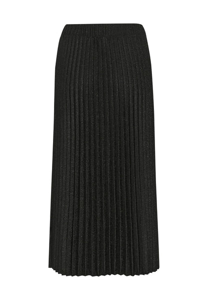 Kaffe KALINDA - A-Linien-Rock - Black W Black Lurex