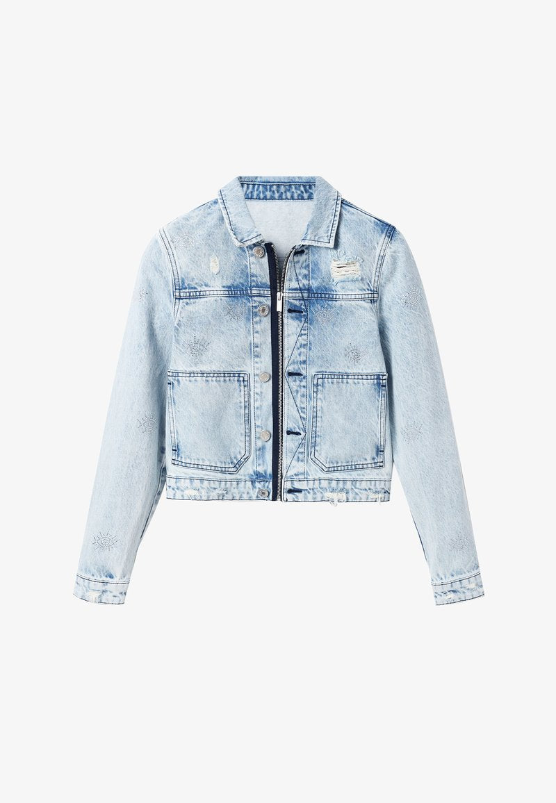 Desigual CHAQ_FERIHA - Jeansjacke - Denim Light Wash