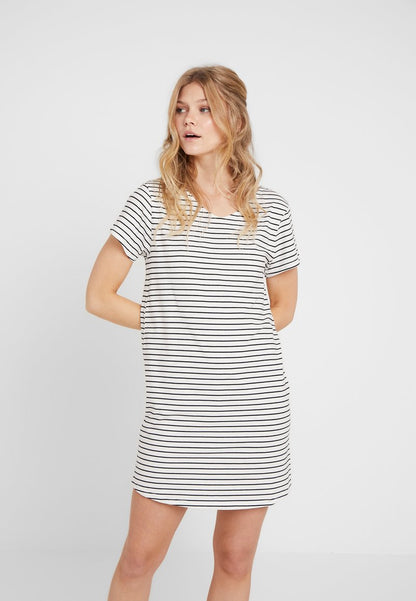 Skiny DAMEN SLEEPSHIRT KURZARM - Nachthemd - Ivory