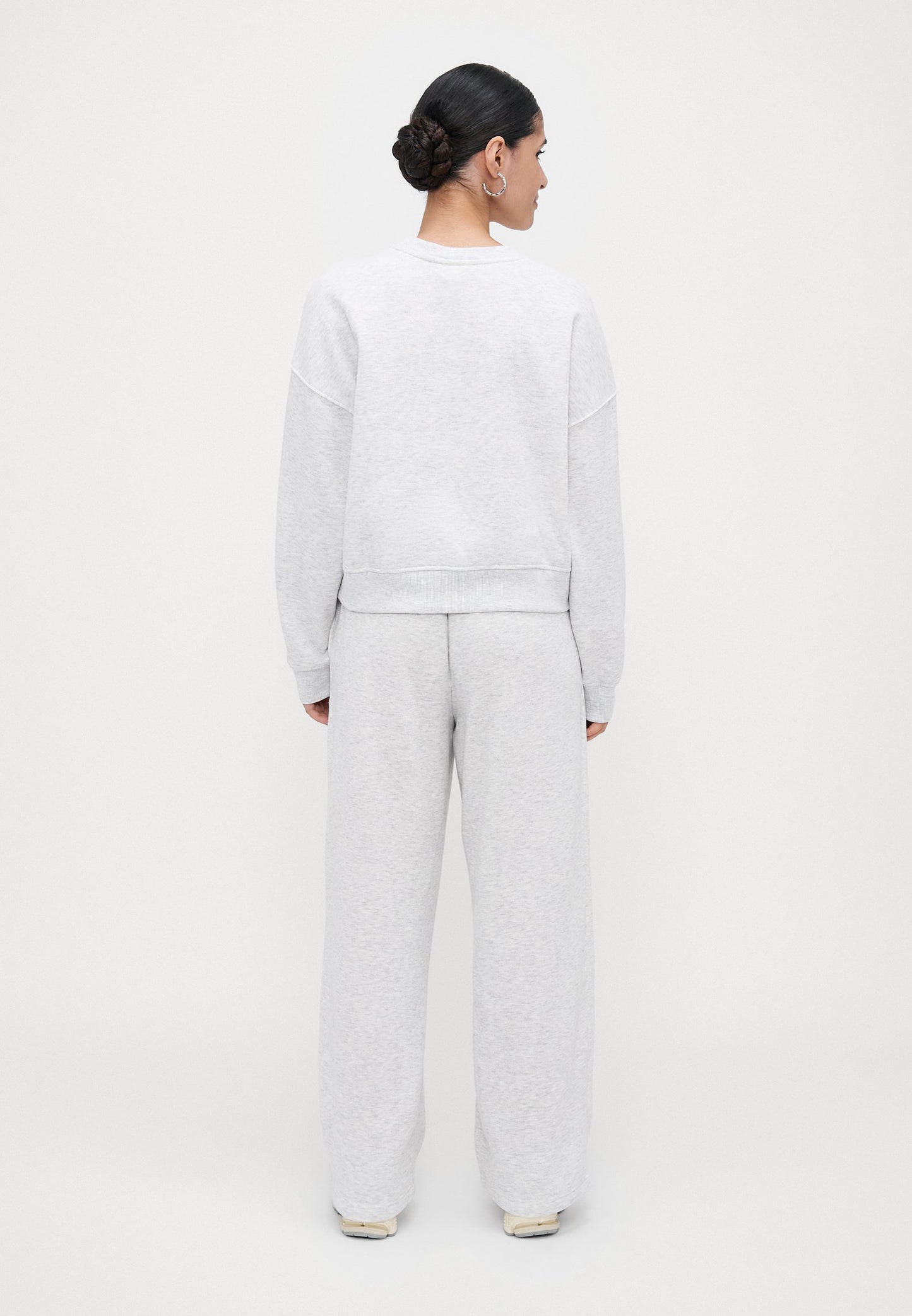 ONLY Petite ONLBEST STRAIGHT - Tracksuit Bottoms - Light Grey Melange