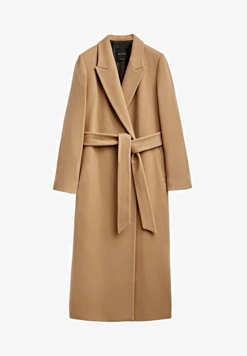 Massimo Dutti ROBE - Klassischer Mantel - Camel