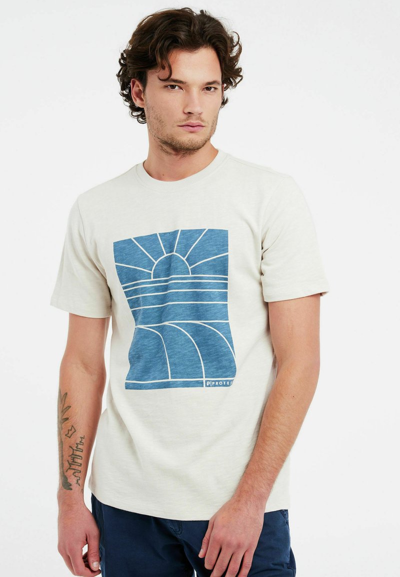 Protest PRTARUGAM - T-Shirt Print - Kitoffwhite