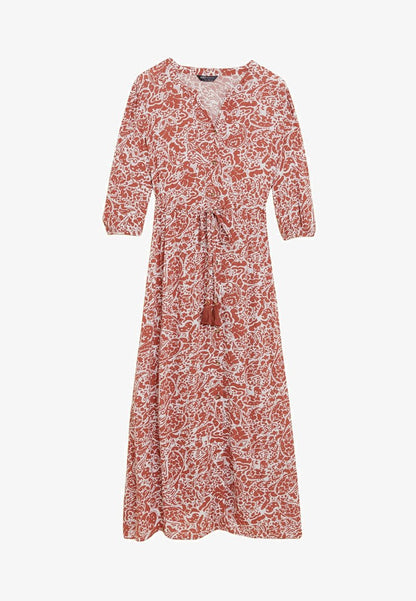 Marks & Spencer PRINTED TIE WAIST MAXI - Strandaccessoire - Rust Mix