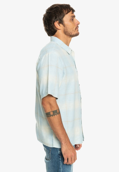 Quiksilver SHADOW LIGHT CHECK - Hemd - Celestial Blue Shadow