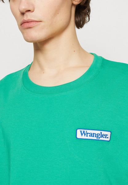 Wrangler LOGO TEE - T-Shirt Basic - Leprechaun Green
