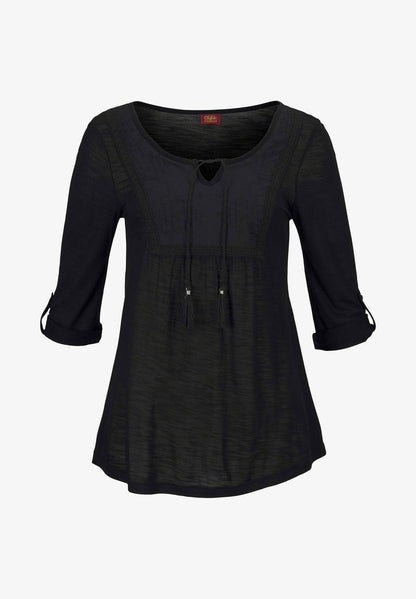 Buffalo Langarmshirt - Schwarz