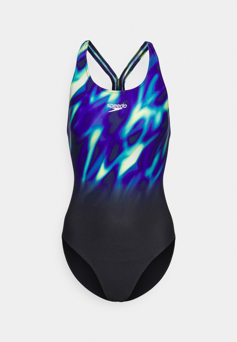 Speedo Badeanzug - Black/chroma Blue/aquarium