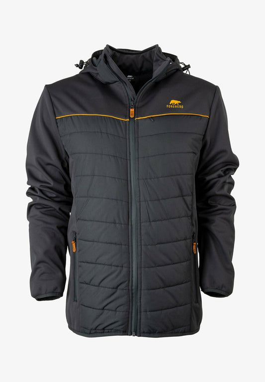  ALRUUT III HYBRID MIT ABNEHMBARER KAPUZE - Winterjacke - Anthrazit Bronze