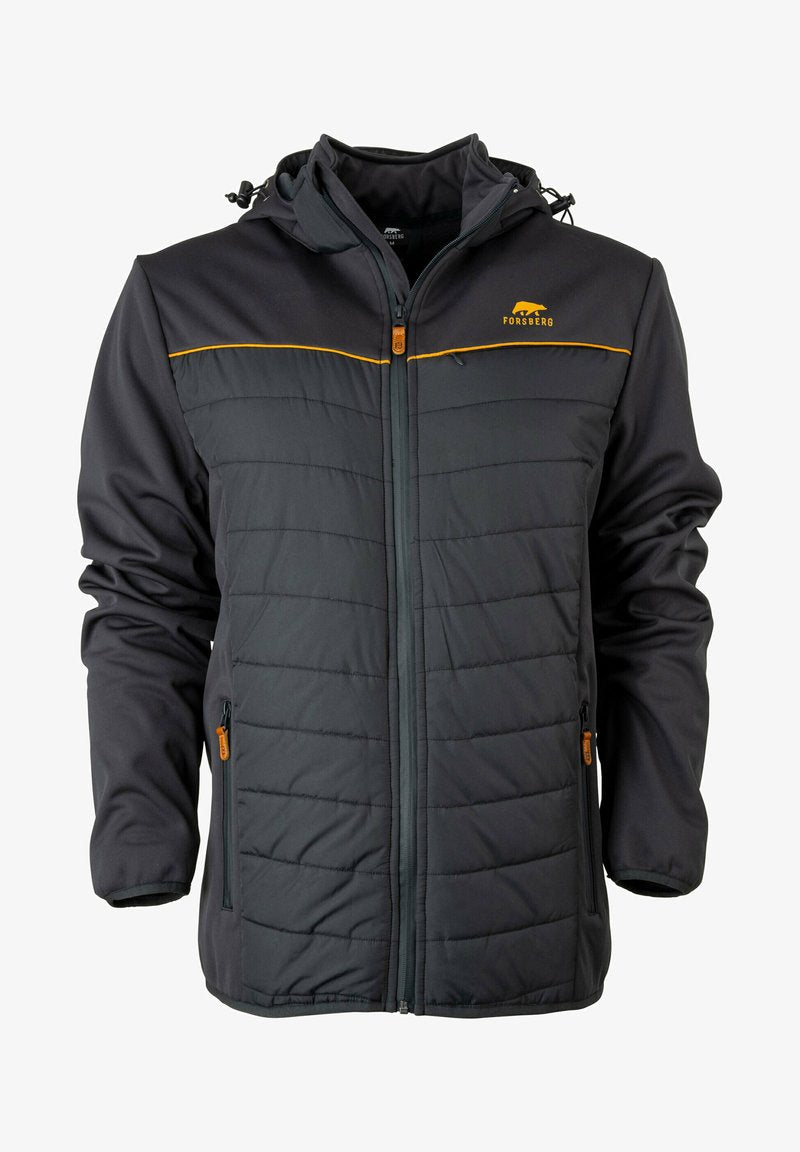  ALRUUT III HYBRID MIT ABNEHMBARER KAPUZE - Winterjacke - Anthrazit Bronze
