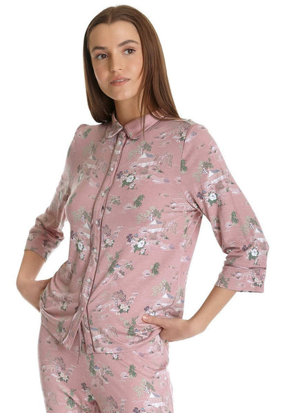  CHINESE TEAHOUSE - Nachtwäsche Set - Lightpink Allover