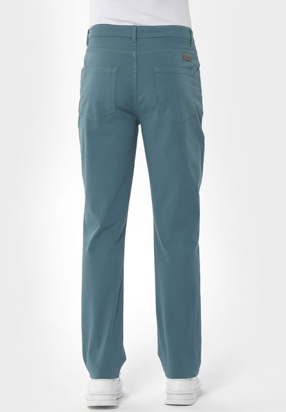  GARMENT DYED REGULAR FIT - Stoffhose - Petrol Green