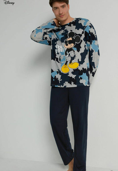  DISNEY | MICKEY MOUSE - Nachtwäsche Set - Schwarz Camo Mickey Mouse Print