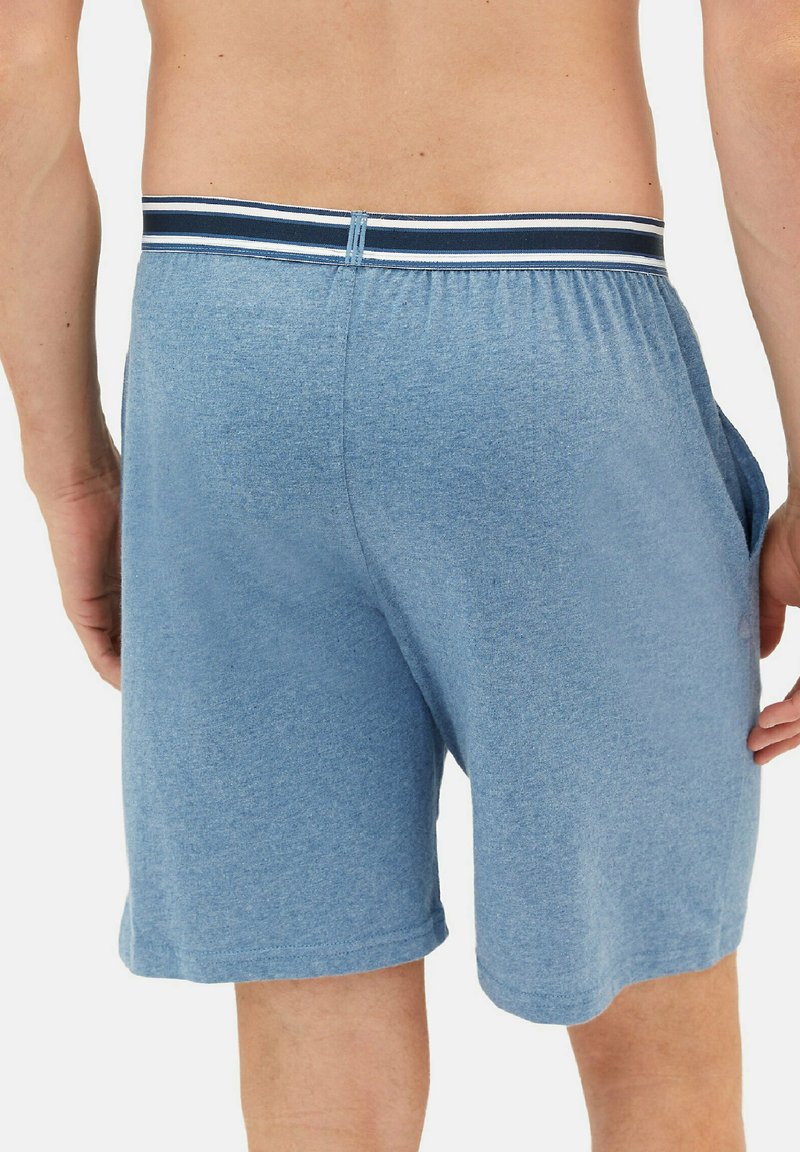 Marks & Spencer 2 PACK PURE COTTON PYJAMA SHORTS - Nachtwäsche Hose - Blue Mix