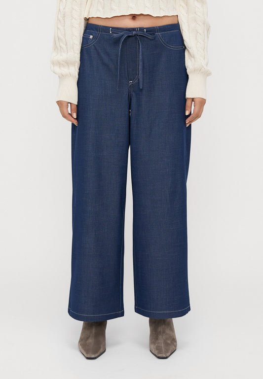 ONLY Petite ONLJINA STITCH WIDE - Wide Leg - Naval Academy