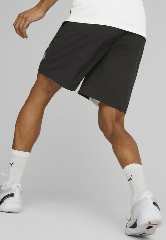 Puma CLYDE - Kurze Sporthose - Black White