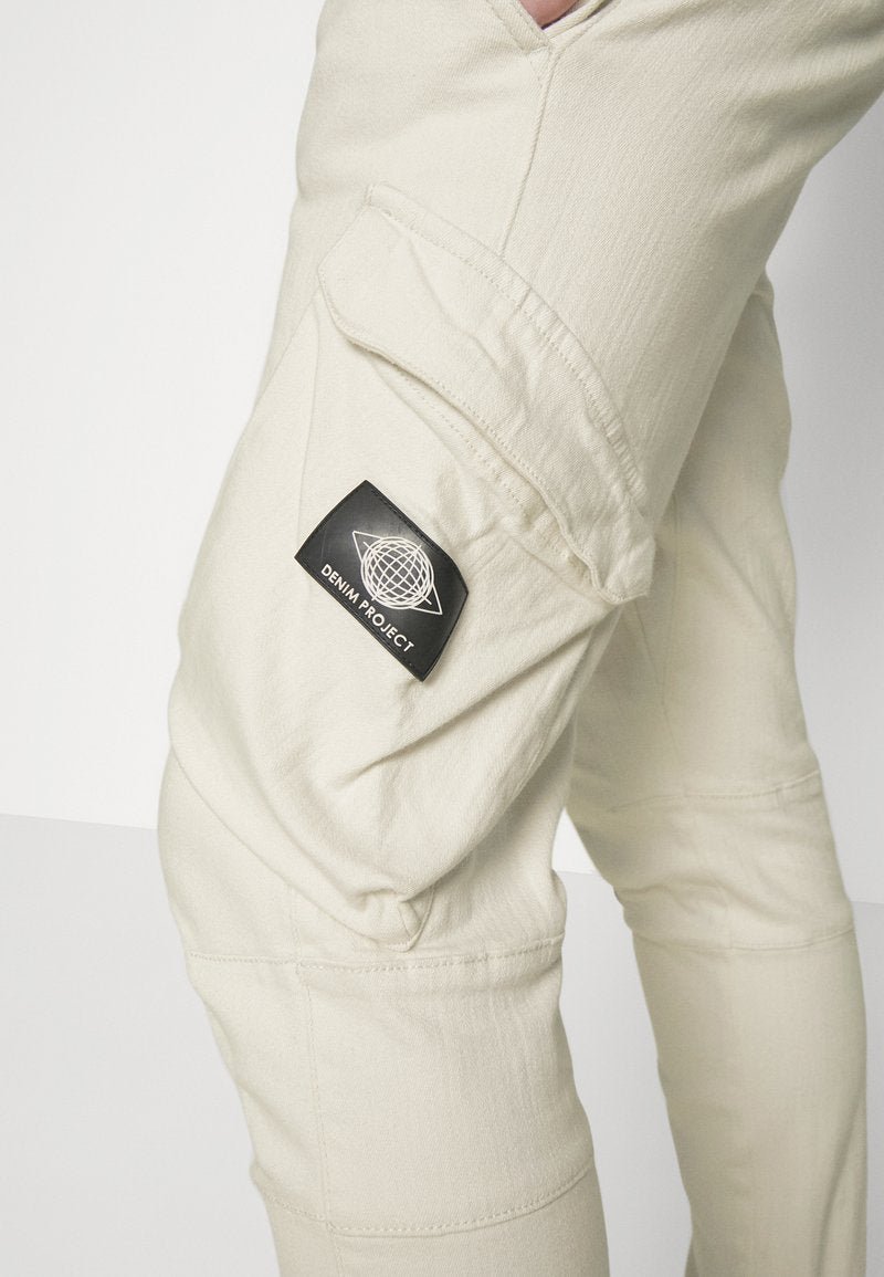 Denim Project UTILITY PANT UNISEX - Cargohose - Light Grey