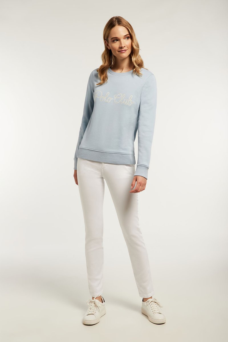 POLO CLUB Sweatshirt - Blue Pastel
